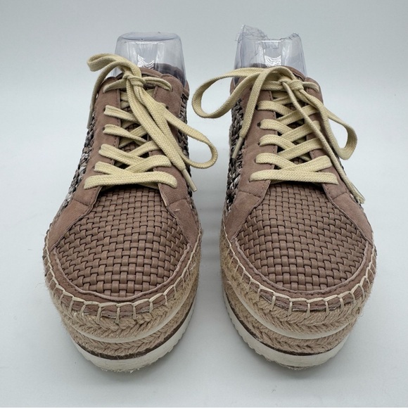 Vince Camuto Kemmiy Platform Espadrille Sneaker Taupe Namibi Snake Size 8.5 M - Picture 3 of 10